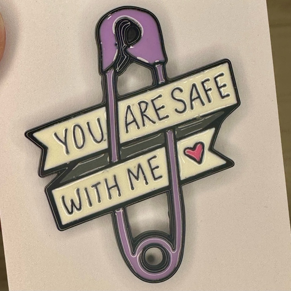 Nurse Safety Pin Enamel Pin